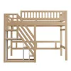okwish Hochbett 140x200cm mit Rausfallschutz, Etagenbett Produktbild-Vorschau 9