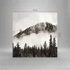 Bilder auf glas - Einteilig - Nebel Berg Wald - 30x30cm - Produktbild-Vorschau 3