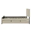 Letto imbottito Flieks 90x190cm con letto estraibile, letto Anteprima dell’immagine prodotto 6
