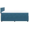 Boxspringbett mit Matratze Blau 140x190 cm Samt Produktbild-Vorschau 7