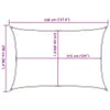 Sonnensegel 160 g/m² Beige 2,5x3,5 m HDPE Produktbild-Vorschau 10