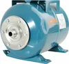 A teal-colored pressure tank with silver fittings and an orange logo. Anteprima dell’immagine prodotto