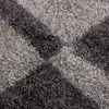 Carpetsale24 Tappeto Shaggy a Pelo Alto Design a Quadri Anteprima dell’immagine prodotto 5