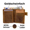 Echtleder Herren Wallet Geldbörse Braun mit Pik-Ass Motiv, Produktbild-Vorschau 6
