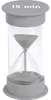EDUPLAY 120602 Sanduhr 15 min, Ø 6,5 x 12,5 cm hoch, grau Produktbild-Vorschau 2