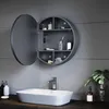 SONNI Okrągła szafka z lustrem 60x14 cm Trzy temperatury Podgląd zdjęcia produktu 2