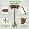 Vogeltränke Stehend, Bienen Tränke mit Erdspieß, 85cm Produktbild-Vorschau 4