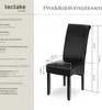 tectake® Esszimmerstuhl gepolstert mit Kunstlederbezug 44 x Produktbild-Vorschau 6