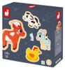 Janod Holzpuzzle Bauernhoftiere - 4 Puzzles für Kleinkinder Produktbild-Vorschau 2