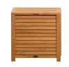 Wäschebox Holz Vito klein Wäschetruhe Massivholz Teak Produktbild-Vorschau 2