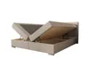 A bed frame with its storage compartment open, showing the internal space. Produktbild-Vorschau