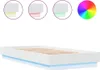 vidaXL Struttura letto con luci LED bianche 100x200 cm Anteprima dell’immagine prodotto 1