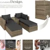 Rattan Lounge San Domino mit Aluminiumgestell für 2 bis 4 Produktbild-Vorschau 3