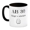 Ab 30 hängt´s abwärts Kaffeebecher Schwarz Besonders Produktbild-Vorschau 2