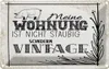 vianmo Blechschild 12x18 cm Wohnung nicht staubig Vintage Produktbild-Vorschau 1