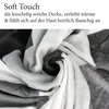 Kuscheldecke XXL (130x170cm) - Hellgrau Karo - Flauschdecke Produktbild-Vorschau 4