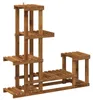 vidaXL Pflanzenständer Natur 93,5 x 25 x 91,5 cm Massivholz Produktbild-Vorschau 1