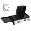 Royal Gourmet Tisch-Gasgrill 3 Brenner, 3 in 1 Tischgrill Produktbild-Vorschau 1