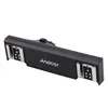 Andoer Dual-Blitzschuh Flash Light Speedlite Bracket Podgląd zdjęcia produktu 3