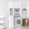 Armoire de salle de bain Blanc 32x25,5x190 cm Bois Voir les images du produit 1