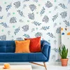 Große Malschablonen L 59x95 cm, Handgemalte Blätter Natur Produktbild-Vorschau 3