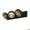 A black three-headed spotlight fixture against a white background. Podgląd zdjęcia produktu