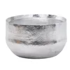 Couchtisch Hammerschlag Aluminium Rund 60x60x35cm Silber Produktbild-Vorschau 1
