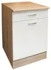 Unterschrank ANDY, 90 cm hoch, 50 cm breit, Weiß matt Produktbild-Vorschau 1