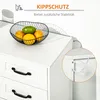 HOMCOM Sideboard Beistellschrank mit 4 Schubladen, Produktbild-Vorschau 6