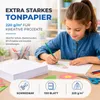 100 feuilles de papier cartonné blanc, format DIN A4, 220 Voir les images du produit 4
