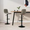 vidaXL Barhocker 2 Stk. Hellgrau Samt Produktbild-Vorschau 2