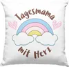 Trendation - Tagesmama Geschenk Deko-Kissen mit Füllung Produktbild-Vorschau 1