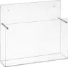 Quadratischer Wandprospekthalter 150x150mm aus Acrylglas / Produktbild-Vorschau 1