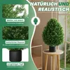 JOIEYOU 2 kusy umělé rostliny 60 cm umělé rostliny z PE Náhled obrázku produktu 3