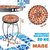 KESSER® Mosaiktisch Bistrotisch Blumenhocker Rund 60x34cm Produktbild-Vorschau 7