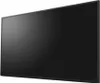 A black flat-screen monitor is shown from a side angle against a black background. Produktbild-Vorschau