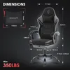 Gaming-Stuhl, Computerstuhl aus Stoff mit Massage, Produktbild-Vorschau 7