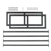 A set of metal frame components and hardware for a beverage crate shelf. Náhľad obrázku produktu