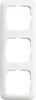 A white, three-gang light switch or outlet cover plate, shown vertically against a white background. Anteprima dell’immagine prodotto