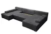 Ecksofa Couch U-Form mit Schlaffunktion, POSO-Stoff Produktbild-Vorschau 5