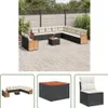 The Living Store 12-tlg. Garten-Sofagarnitur mit Kissen Produktbild-Vorschau 1