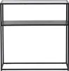 Konsolentisch 'Kuhmo' mit Glastischplatte 80 x 80 x 30 cm Produktbild-Vorschau 5