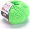 A ball of green yarn with a label. Náhľad obrázku produktu