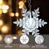 94 LED Flocon de neige Rideau lumineux étanche Noël Jardin Voir les images du produit 3