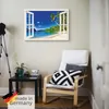 ARTland Leinwandbild Fensterblick Paradies - weiß Größe: Produktbild-Vorschau 5