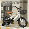 Kinderfahrrad mit Stützrädern – 14 Zoll, blau, ideal für Produktbild-Vorschau 7
