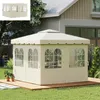 Outsunny Seitenwand 4er Set für 3 x 3 m Pavillon Produktbild-Vorschau 2