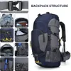 sac à dos de randonnée léger et étanche 60L avec protection Voir les images du produit 5