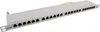 InLine Patchfeld Cat.6A 24-fach 19" 0,5HE lichtgrau Produktbild-Vorschau 1