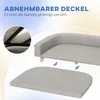 PawHut Hundesofa, Haustiersofa Katzensofa mit Kissen für Produktbild-Vorschau 5